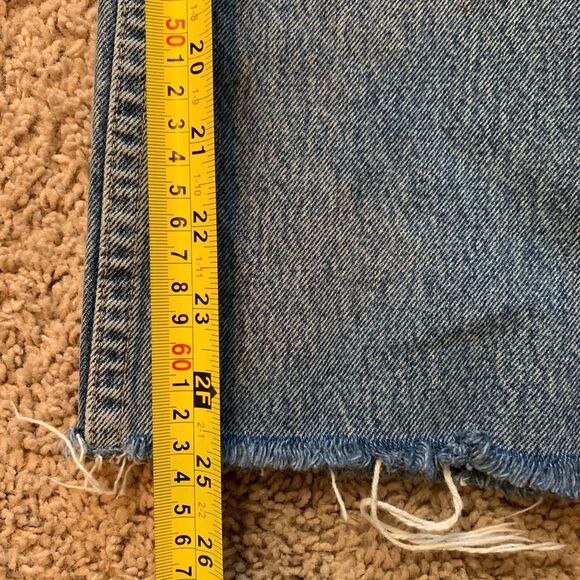 Topshop Straight Mom Retro Jeans 25” Light Wash High Rise Button Fly - Picture 8 of 8